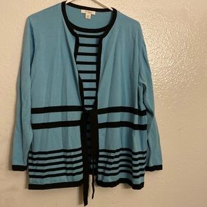 Sweater set -attached shirt